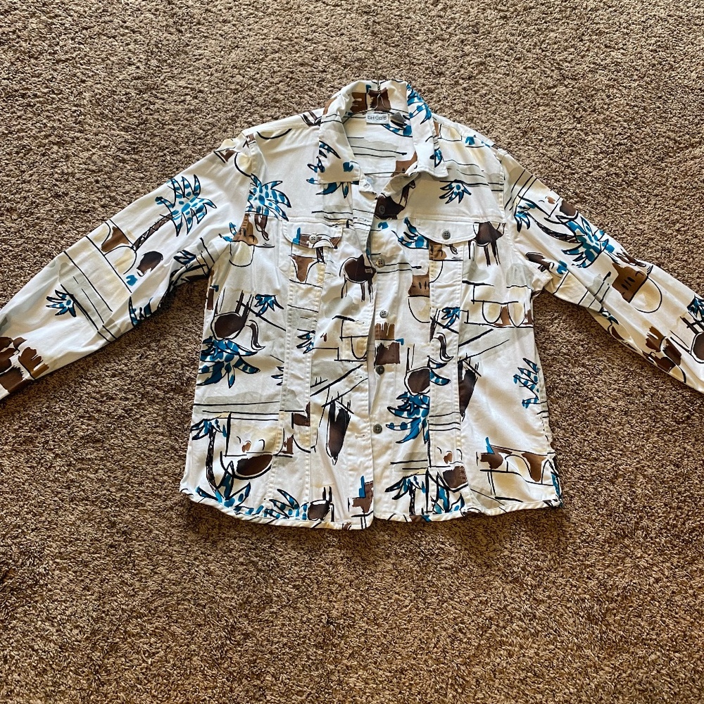 Vintage Chico’s Cotton jacket size 3 (large)